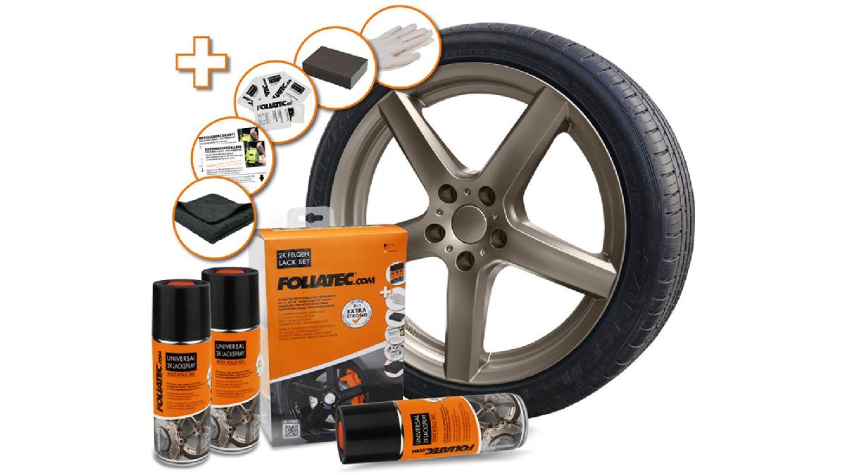 Foliatec+Set+de+Universal+2C+Spray+Peinture+-+airain+m%C3%A9tallique+brillant+1x400ml